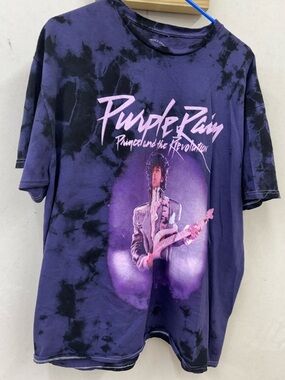 Prince & the Revolution Purple Rain tie dye tshirt size large